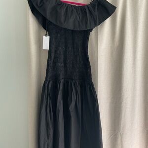 Astr Black Gathered Skirt